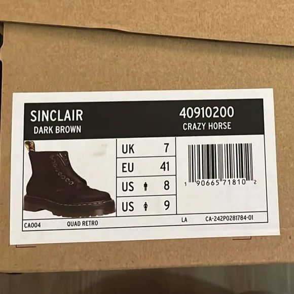 Dr. Martens - Sinclair Crazy Horse Leather Platform Boots - Picture 3 of 4